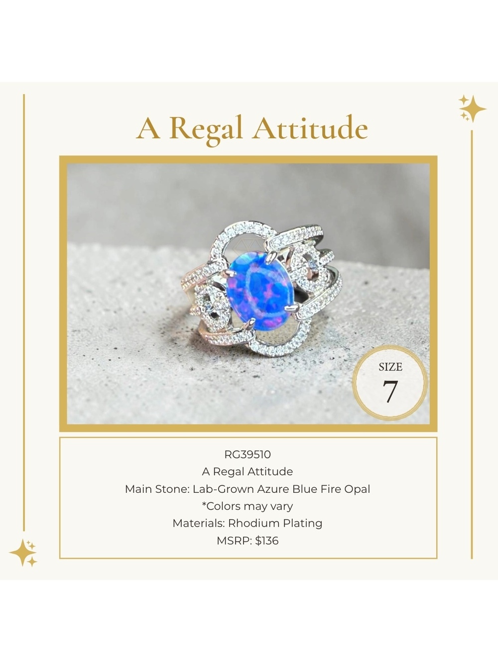 A Regal Attitude - Size 7 - OG